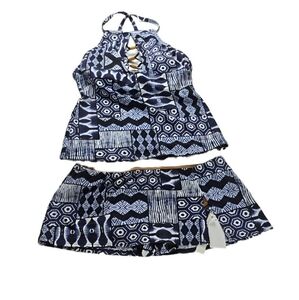 Bleu Rod Beattie Tankini and Swim Skirt Set Women's Size 4